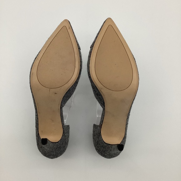 1727. Halogen Gray Herringbone Fabric Pointed Pumps NWOT Size 9 - Picture 7 of 8